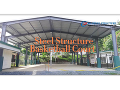 สนามบาสเก็ตบอลโครงสร้างเหล็ก