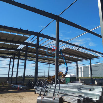 โครงสร้างสแตนเลส Prefabricated Hangar โรงงานอาคารคลังสินค้า