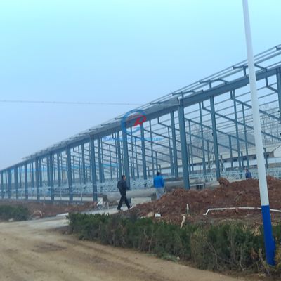 โครงสร้างสแตนเลส Prefab โกดังลมธรรมชาติ โกดังโลหะ