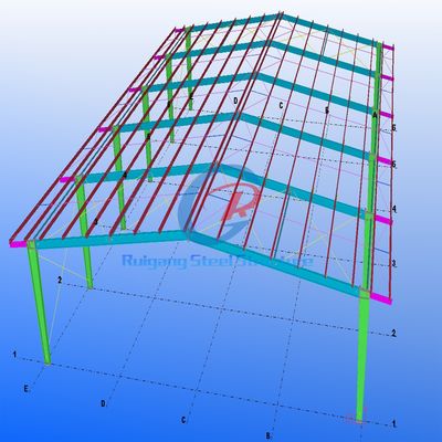 อาคารออกกําลังกายสแตนเลสที่ทันสมัย อาคารโลหะ Prefab สําหรับสนามบาสเก็ตบอล