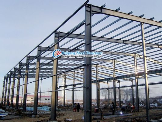 โครงการอาชีพ Gable Roof PEB โครงสร้างเหล็ก อาคารเก็บ