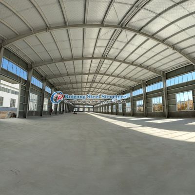 โกดังโลหะ Prefab กรอบพื้นที่พร้อมการสนับสนุนทางเทคนิคฟรี