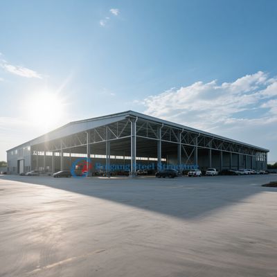 Q355B โกดังโครงสร้างเหล็กสําหรับสถานที่อุตสาหกรรม