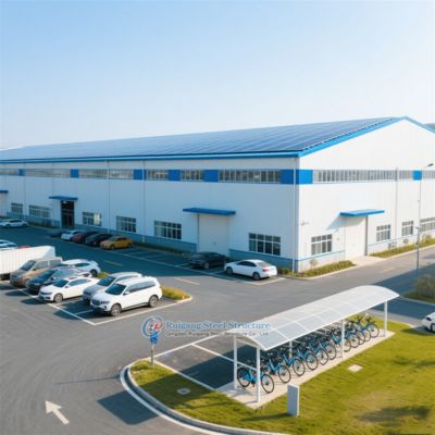 คลังสินค้าโครงสร้างเหล็กแบบกำหนดเองพร้อมอายุการใช้งาน 50 ปี