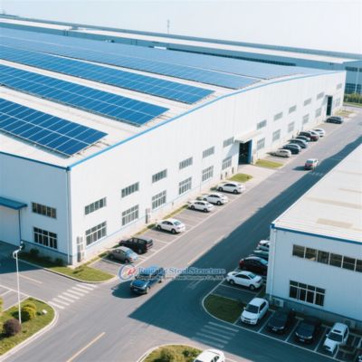 คลังสินค้าโครงสร้างเหล็กตามสั่ง พร้อมแผ่นแซนวิชแอนโดลิส