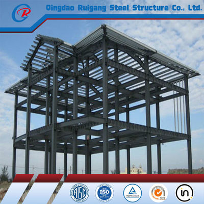 โครงสร้างโลหะประกอบกันแบบ Prefab หลายชั้น 3 ชั้น อาคารบ้านแซนวิชพานิล