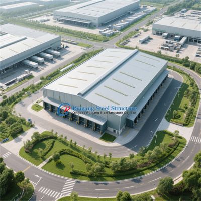 อาคารโครงสร้างเหล็กสำหรับโรงงานอุตสาหกรรม โรงงานคลังสินค้า